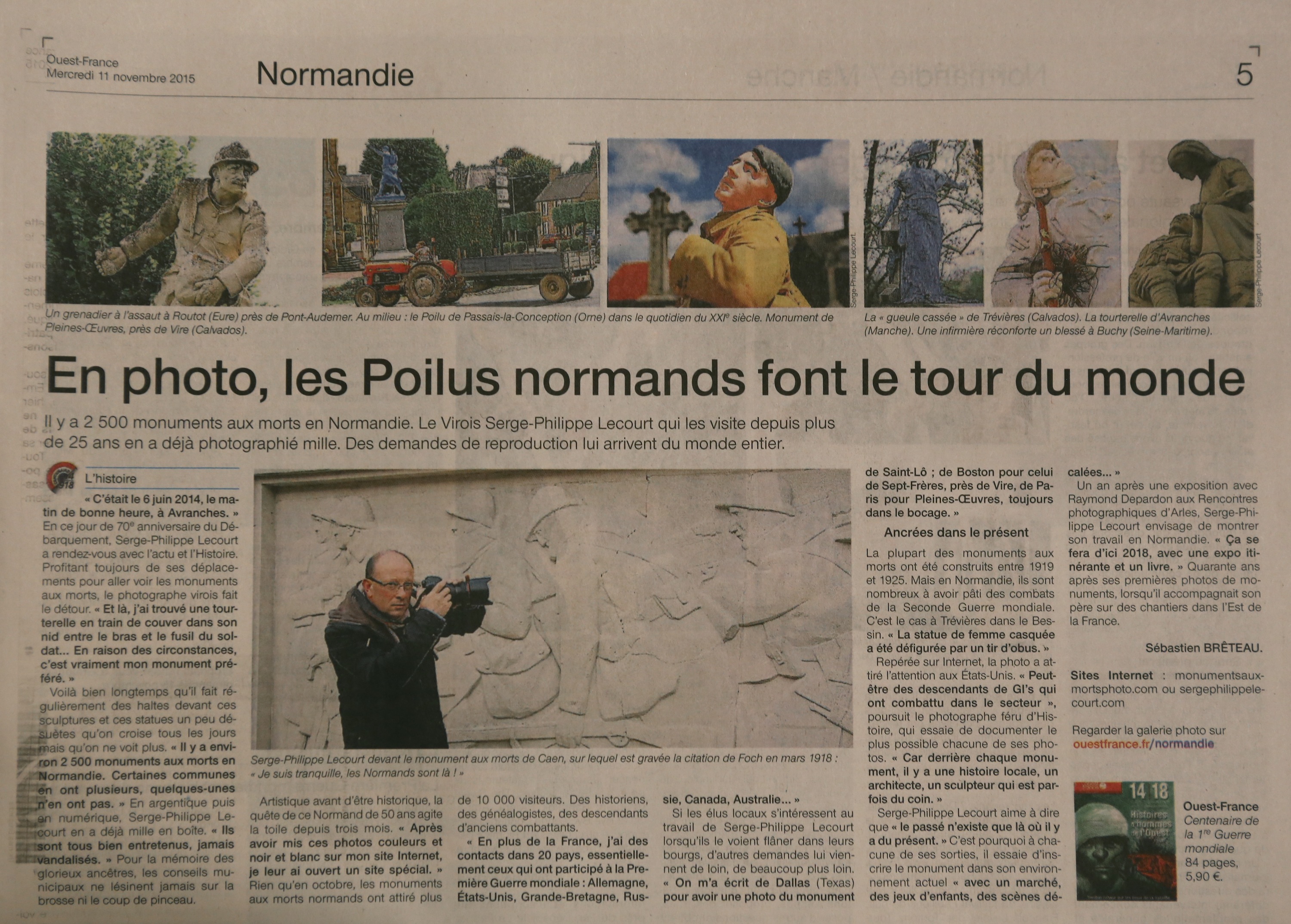 Article : « En photo, les Poilus normands font le tour du monde »