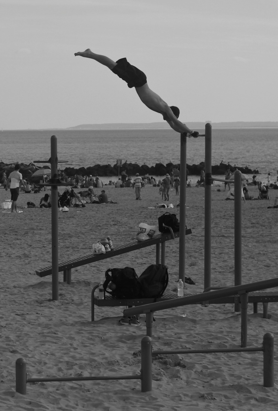 Sport sur la plage de Coney Island