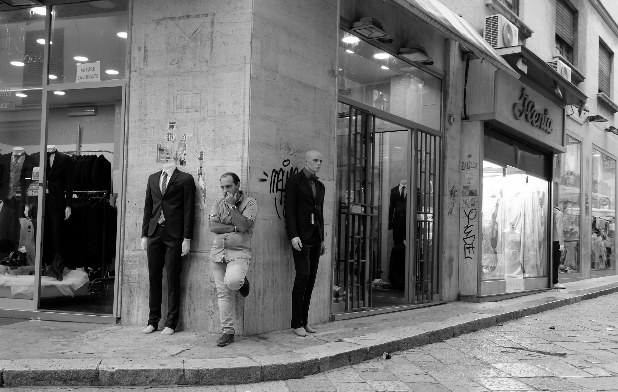 Dans la rue en Sicile