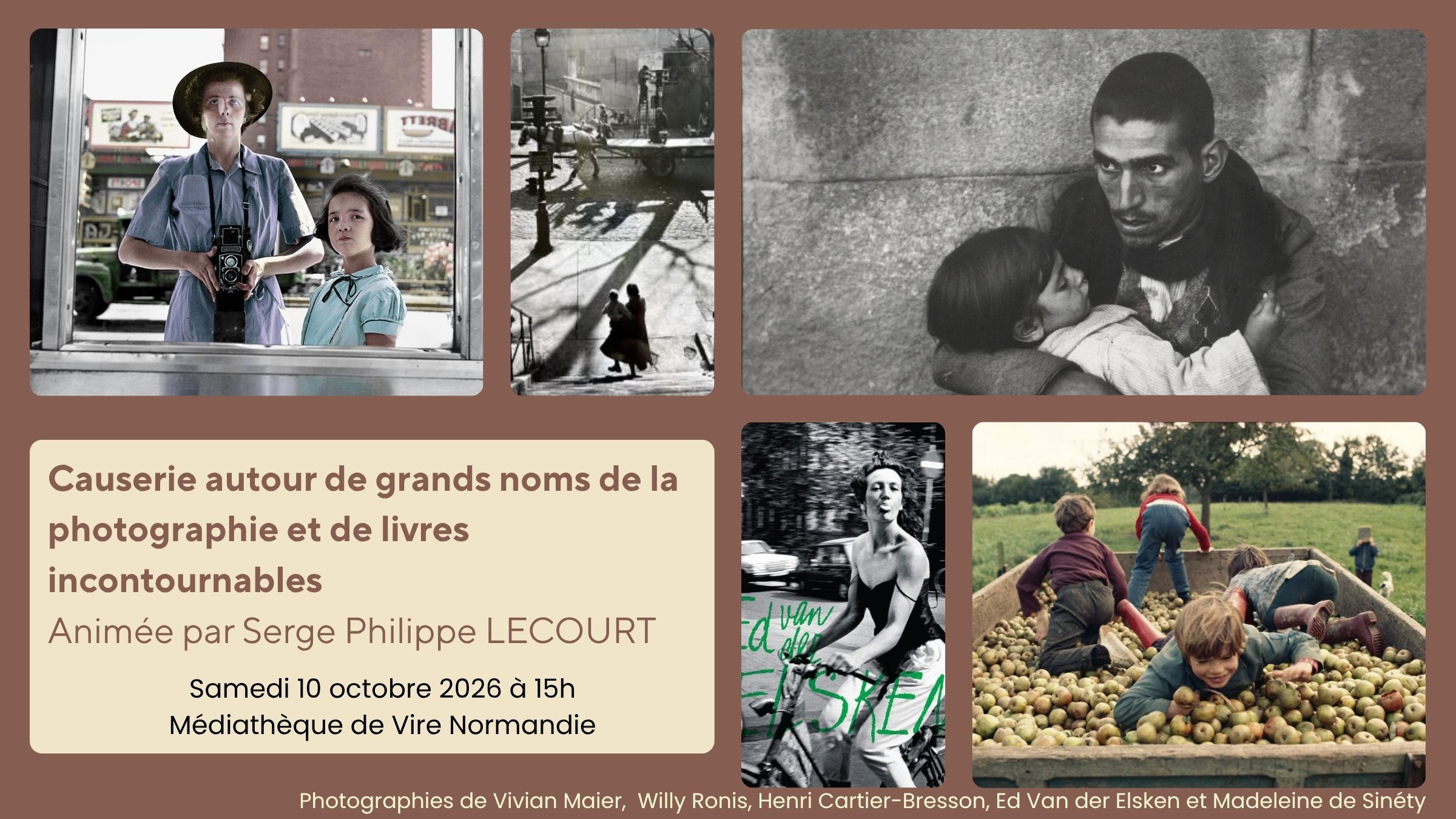 Ce samedi : causerie sur la photographie !